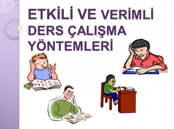 Etkili Ders Çalışma Yöntemleri